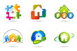 Logo maison habitat x 6