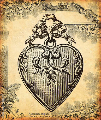 Illustration: vintage heart vintage heart