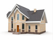 House on white background