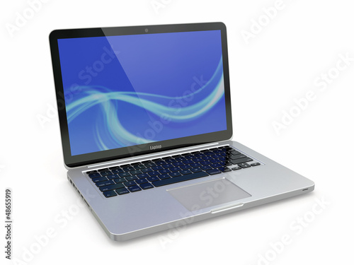 Illustration: Laptop. 3d Laptop. 3d