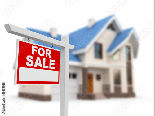 Illustration: House for Sale sign House for Sale sign