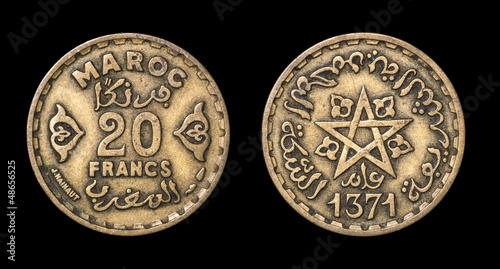 Photo: Antique coin of 20 francs Antique coin of 20 francs