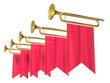 fanfare on a white background