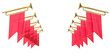 fanfare on a white background