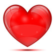 Bright glass heart