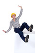 craftswoman falling down
