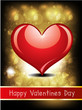 abstract glossy love card