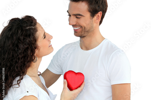 Photo: young man and girlfriend young man and girlfriend