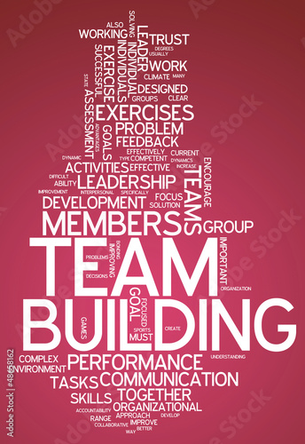 Illustration: Word Cloud "Team Building" Word Cloud "Team Building"