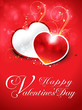 abstract glossy love card with sparkle
