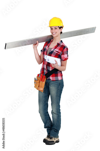 Photo: Female laborer Female laborer