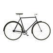 Vintage men's bicycle isolated on white background