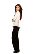 A full length portrait of a beautiful businesswoman