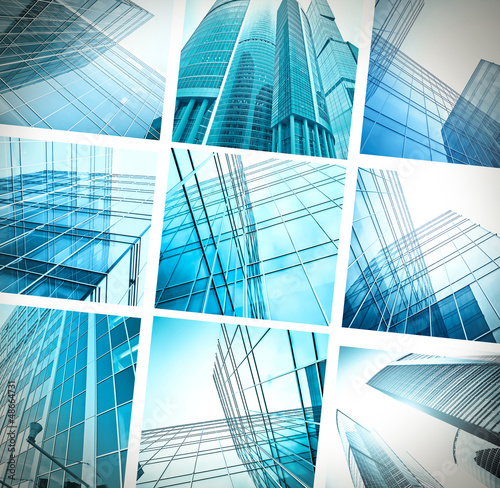 Photo: set of contemporary glass skayscrapers set of contemporary glass skayscrapers