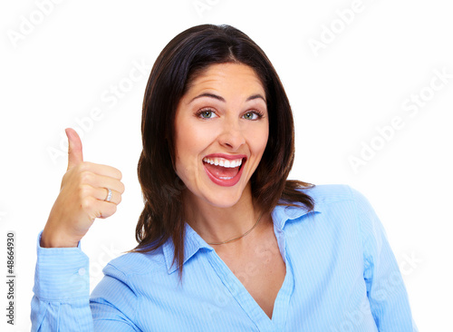 Photo: Happy Business woman. Success. Happy Business woman. Success.