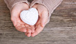 Photo: white heart white heart