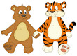 Bär, Tiger, Freunde, Zusammenhalt