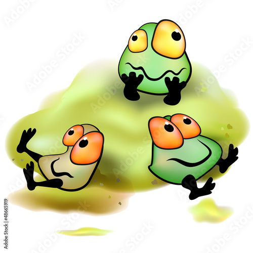 Vector: Stinking germs Stinking germs