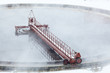 Photo: Rotation of filter in radial sedimentation tank with evaporation Rotation of filter in radial sedimentation tank with evaporation