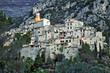 Il villaggio di Peillon al tramonto, Costa Azzurra