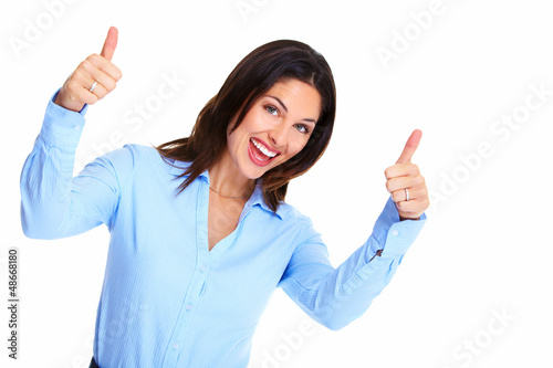 Photo: Happy Business woman. Success. Happy Business woman. Success.