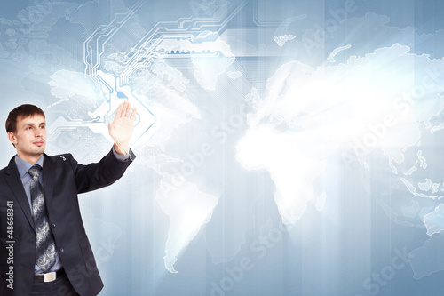 Photo: Internet concept of global technology Internet concept of global technology