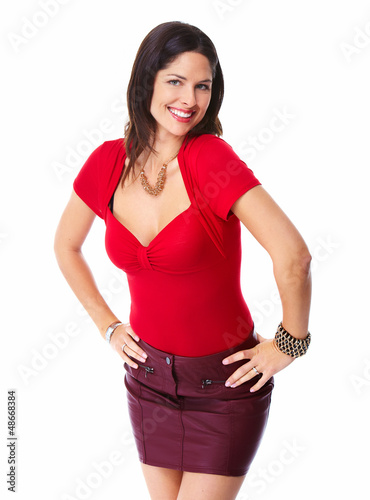Photo: Young beautiful woman portrait. Young beautiful woman portrait.