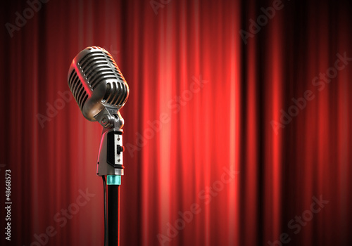 Photo: audio microphone retro style audio microphone retro style