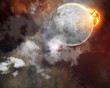 Image of planets in space