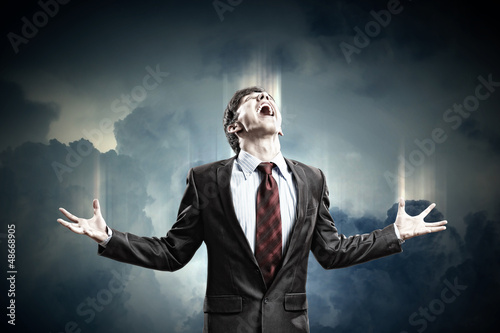 Photo: businessman in anger businessman in anger
