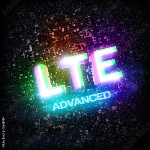 Illustration: LTE ADVANCED highspeed concept cmyk LTE ADVANCED highspeed concept cmyk