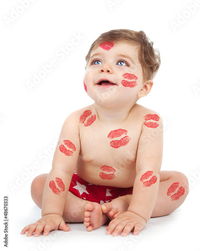Photo: Cheerful baby boy Cheerful baby boy