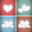 Vetor: paper hearts paper hearts