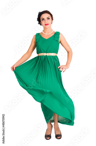 Photo: Pretty young woman dancing Pretty young woman dancing