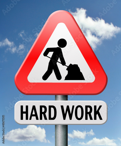 Illustration: hard work hard work