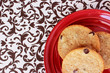Cookies on a Red Plate 1