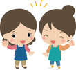楽しそうなベテラン主婦と若い主婦