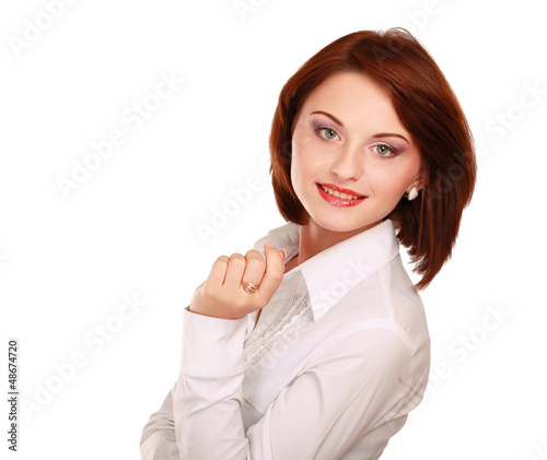 Photo: Portrait of a young beautiful woman Portrait of a young beautiful woman