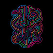 The coloured pattern is a labyrinth.