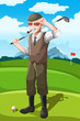 Senior golfer