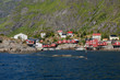 Photo: Red houses fisherman's village Lofoten Island Norway Red houses fisherman's village Lofoten Island Norway