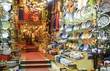 oriental patterns on colorful china in the Grand Bazaar (market)