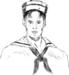 Vektor: young sailor young sailor