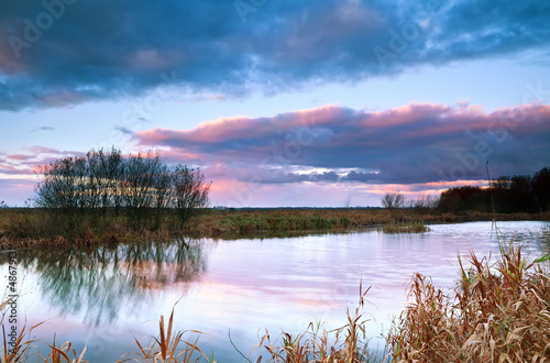 Photo: dramatic sky at sunrise bu pond dramatic sky at sunrise bu pond