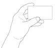 Hands with a paper sheet