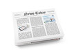 Newspaper with fresh news