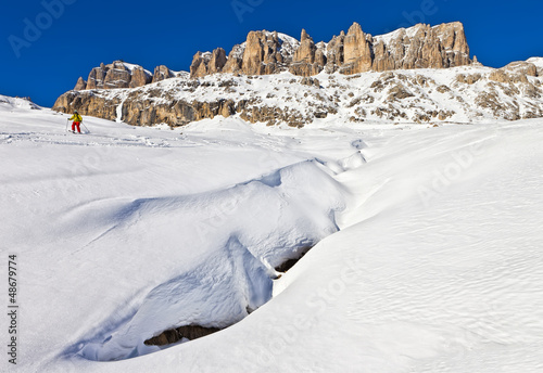 Photo: Winter shot of Sella group, Dolomites, Italy Winter shot of Sella group, Dolomites, Italy