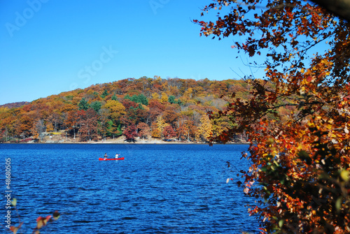 Photo: Autumn Mountain with lake Autumn Mountain with lake
