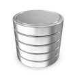 Computer Database Icon isolated on white background
