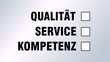 Qualität Service Kompetenz